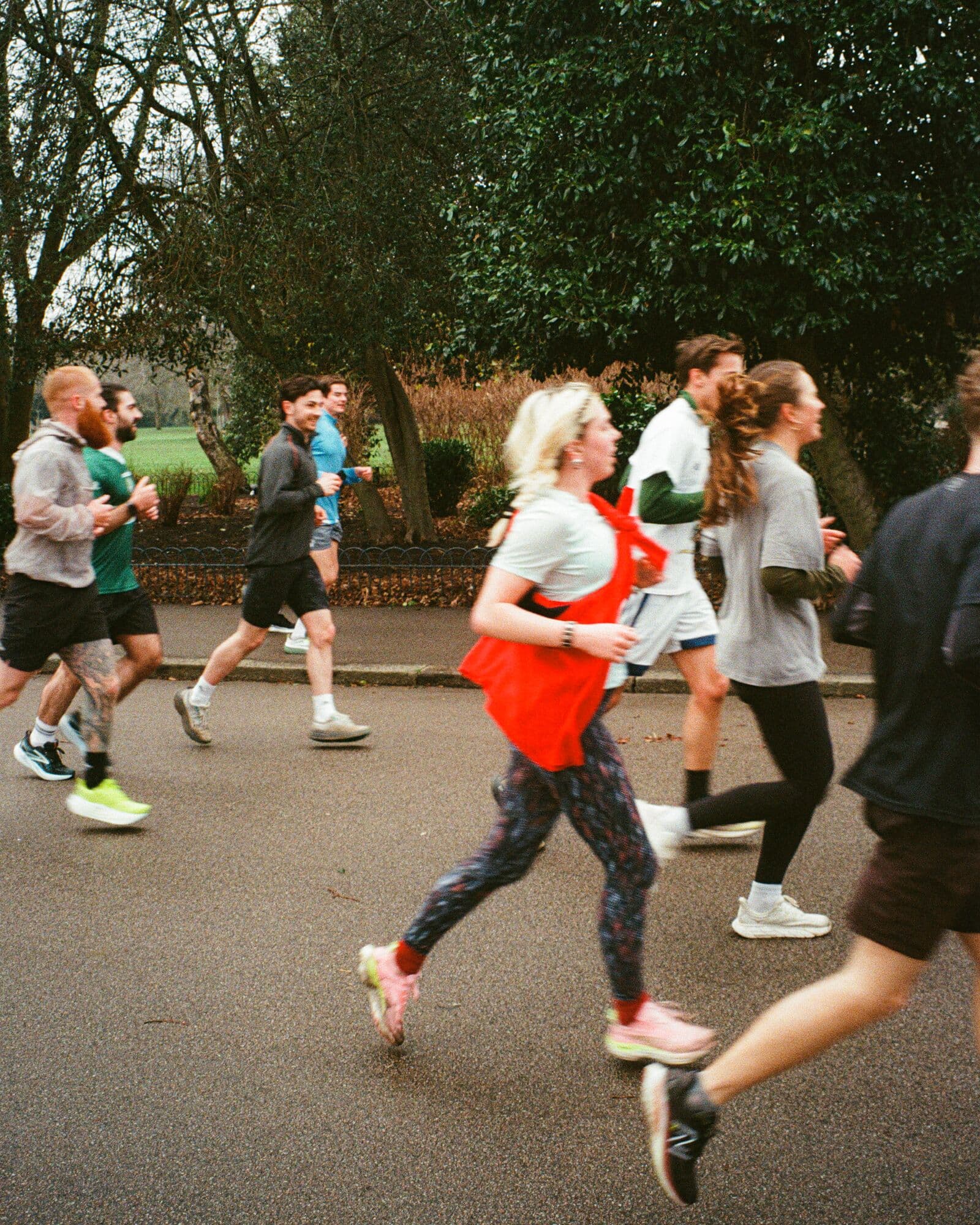 Group run in the park